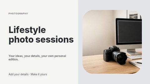 Lifestyle photo sessions youtube thumbnail template