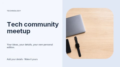 Tech community meetup youtube thumbnail template