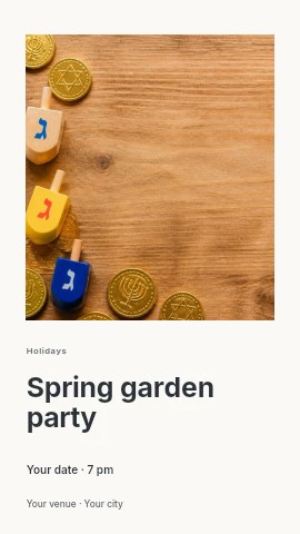 Spring garden party instagram story template