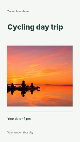 Cycling day trip instagram story template