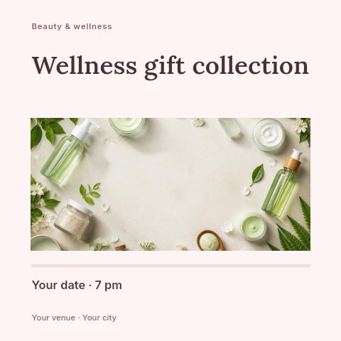 Wellness gift collection social media post template