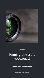 Family portrait weekend instagram story template · Picture window
