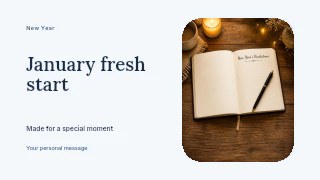 January fresh start youtube thumbnail template · Horizontal photo dialogue