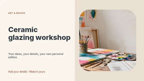 Ceramic glazing workshop youtube thumbnail template
