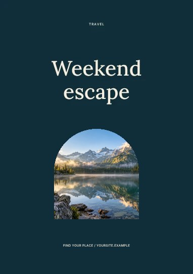 Travel & outdoors template collection
