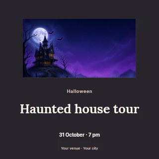 Spooky Haunted House Under Moonlight in Haunted house tour · Picture window