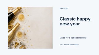 Classic Happy New Year youtube thumbnail template · Horizontal photo dialogue