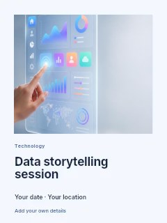 Hand interacting with futuristic digital dashboard in Data storytelling session · Gallery editorial