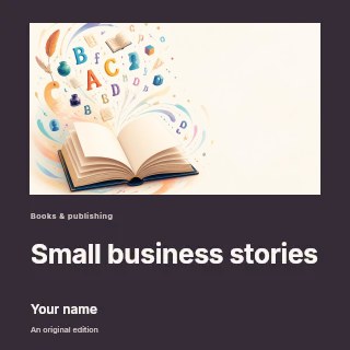 Small Business Stories podcast cover template · Gallery editorial