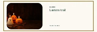 Lantern trail · Framed serif banner template