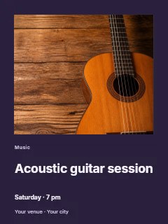 classic acoustic guitar on rustic wood in Acoustic guitar session · Gallery editorial
