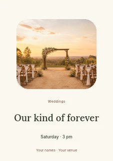 Wedding photo keepsake flyer template · Picture window
