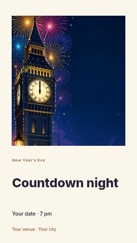 Countdown night instagram story template