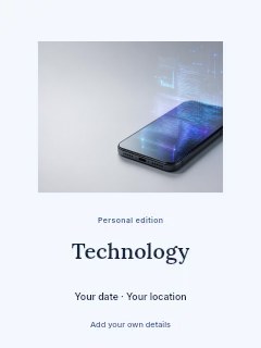 Technology poster template · Picture window