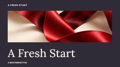 A Fresh Start · Gallery youtube thumbnail template