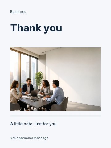Company anniversary greeting card template