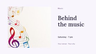 Behind the Music youtube thumbnail template · Horizontal photo dialogue