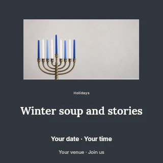 Winter soup and stories social media post template · Picture window