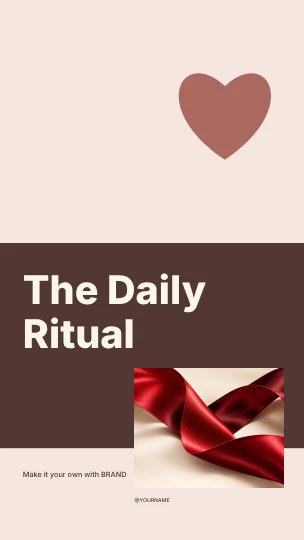 The Daily Ritual · Stencil instagram story template