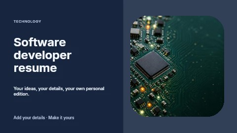 Software developer resume youtube thumbnail template