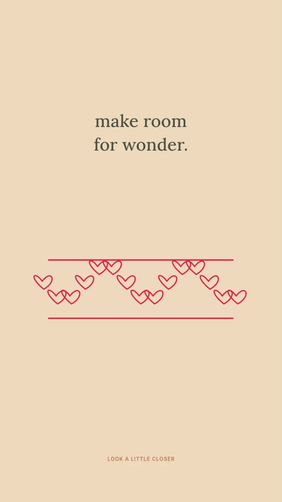 Loop divider · 15 motifs in a wave in Make room for wonder · Abstract wallpaper