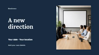 A New Direction · Horizontal photo dialogue
