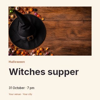 black witch hat with halloween candy in Witches supper · Gallery editorial
