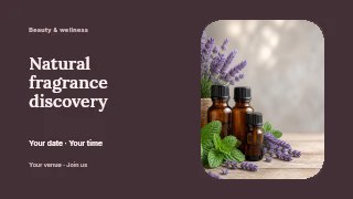 Natural fragrance discovery youtube thumbnail template · Horizontal photo dialogue
