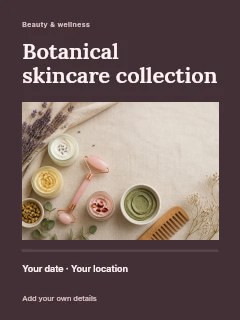Botanical skincare collection · Title & photograph