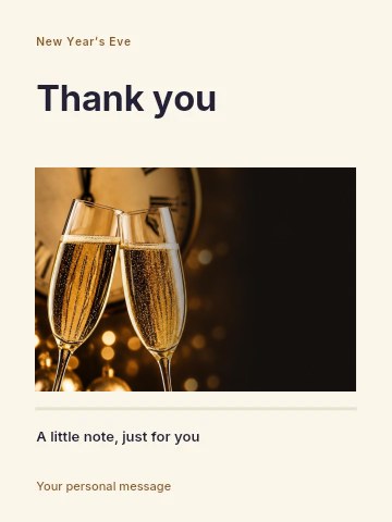 New Year’s Eve concert greeting card template