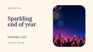 Sparkling end of year youtube thumbnail template · Horizontal photo dialogue