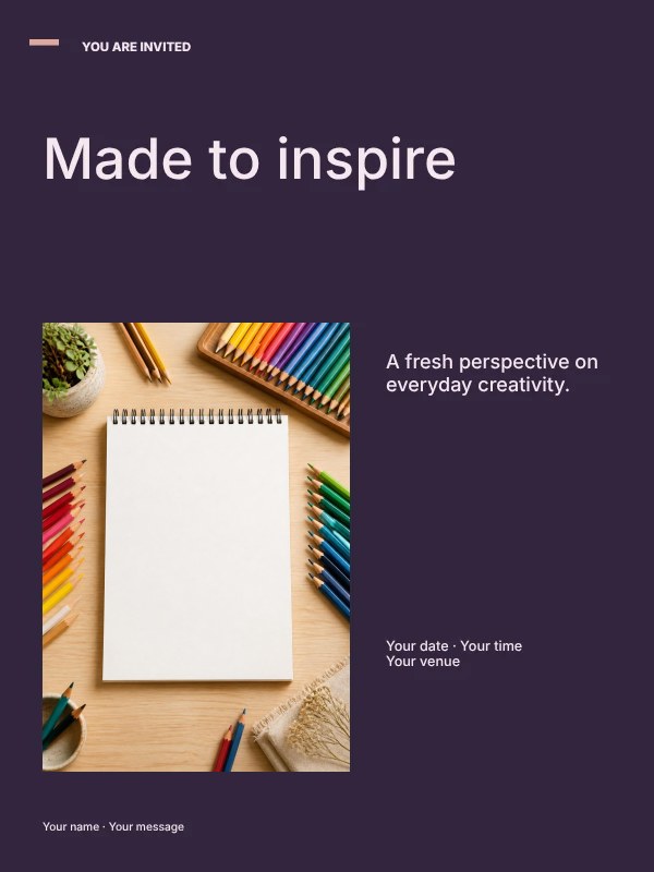 Creative photo showcase