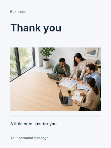 Business networking breakfast greeting card template