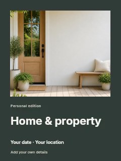 Home & property invitation template · Gallery editorial