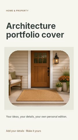 Architecture portfolio cover instagram story template