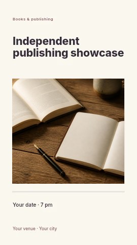Independent publishing showcase instagram story template