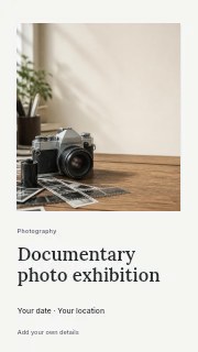 Documentary photo exhibition instagram story template · Gallery editorial