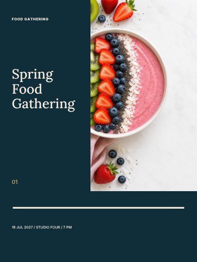 Spring Food Gathering · Modern poster template