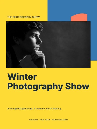 Winter Photography Show · Modern poster template