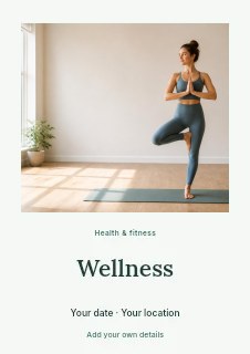 A better balance flyer template · Quiet photo gallery
