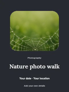 Dew-covered spider web in grass in Nature photo walk · Picture window