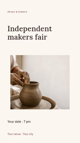 Independent makers fair instagram story template
