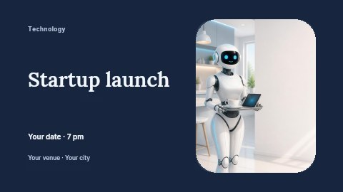 Startup launch banner template