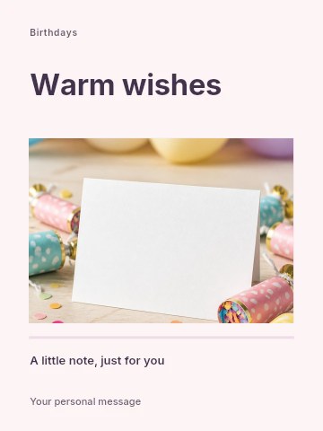 Milestone birthday dinner greeting card template
