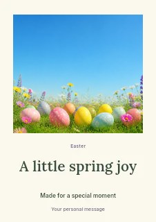 Easter photo greeting flyer template · Quiet photo gallery