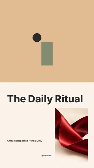 The Daily Ritual · Duotone instagram story template
