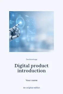 Digital product introduction book cover template · Picture window