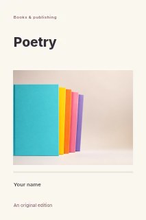Things we keep book cover template · Title & photograph