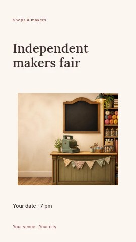 Independent makers fair instagram story template