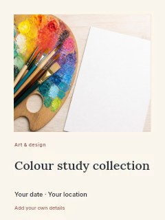 Colour study collection · Gallery editorial
